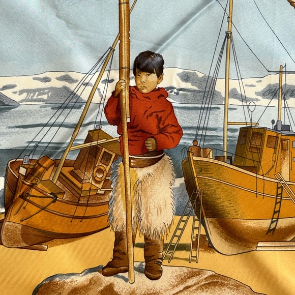 Hermes Classic Silk Carré Scarf 90cm or 35” square With Box - Picture 7 of 13